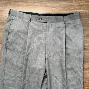 Gray Pleated Dress Pants